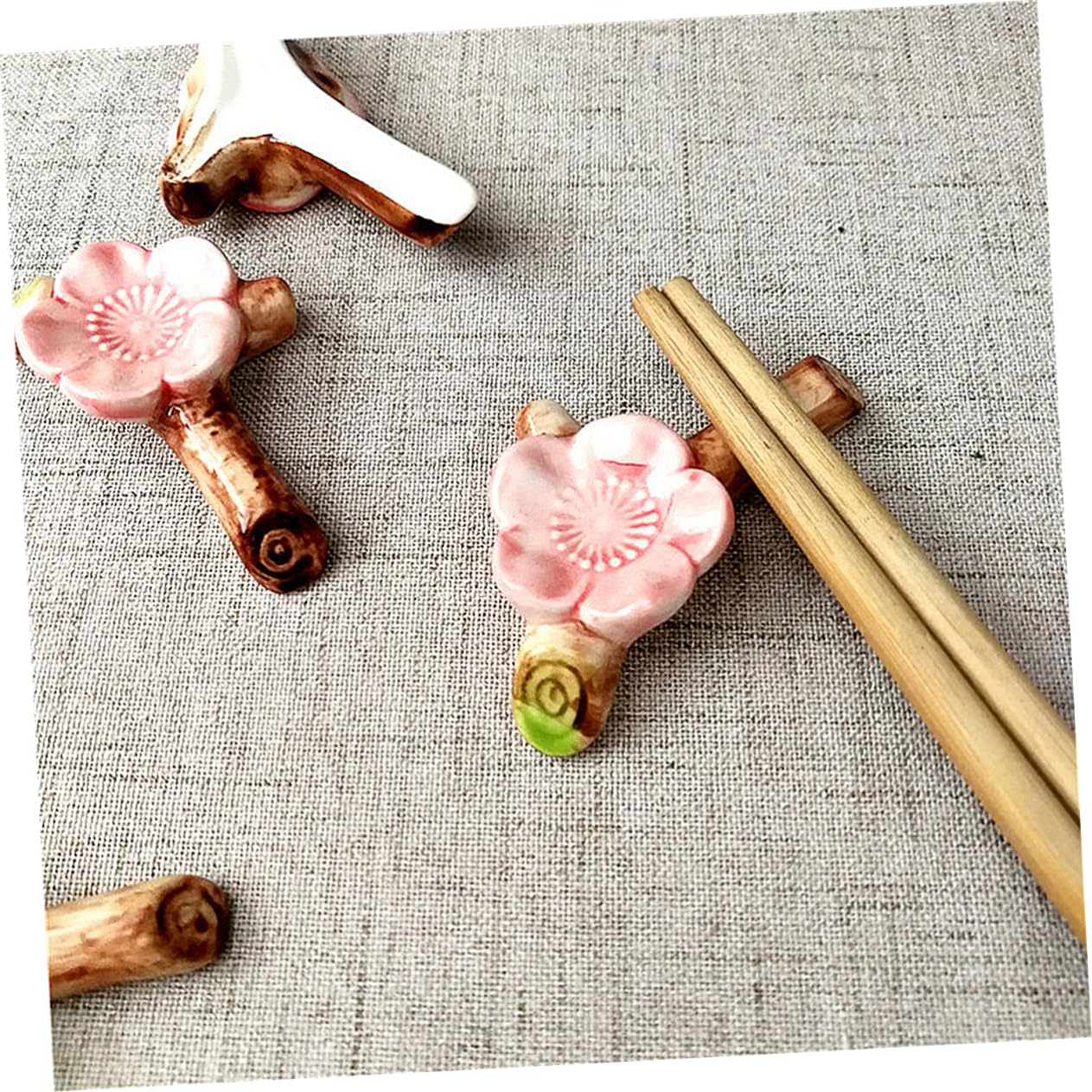 12piezas Soporte De Cerámica Japonés para Palillos Diseño De Portapapeles Decorativo y Accesorio De Mesa