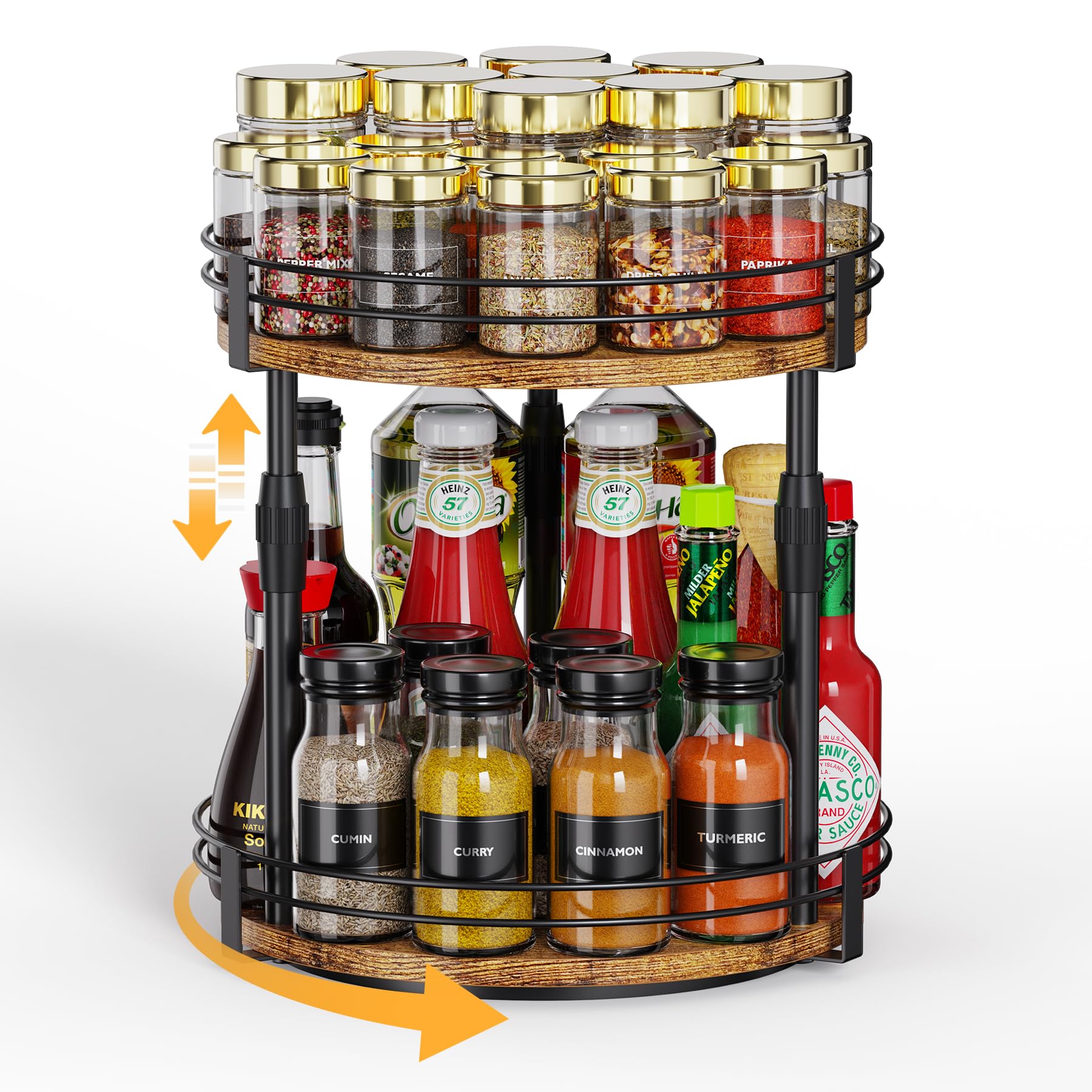 SWITCH スパイラルラック Amazon.com: Across-Star Lazy-Susan-Organizer-Spice-Rack, Rotating