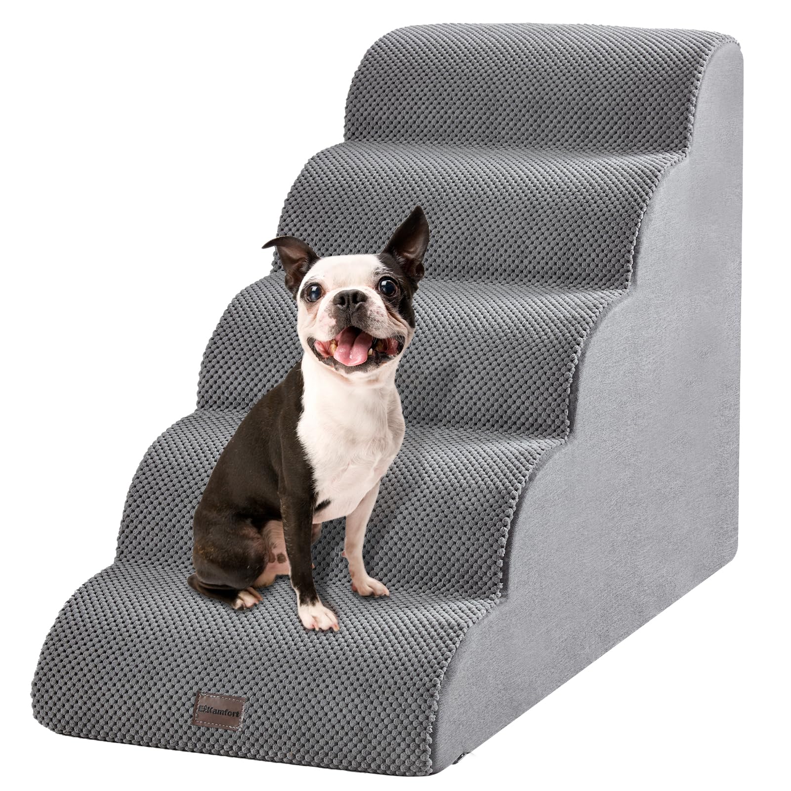 EzKamfort Pet Stairs for High Beds Pet Steps Dog Stairs
