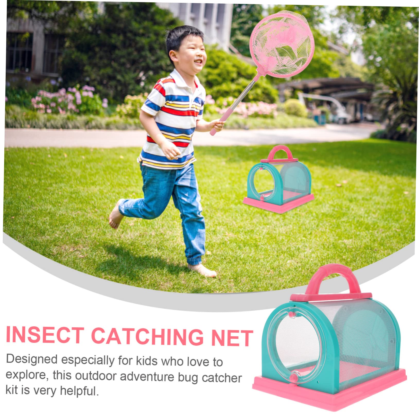 Kit de Captura de Exploración Infantil Rosa 5 Piezas