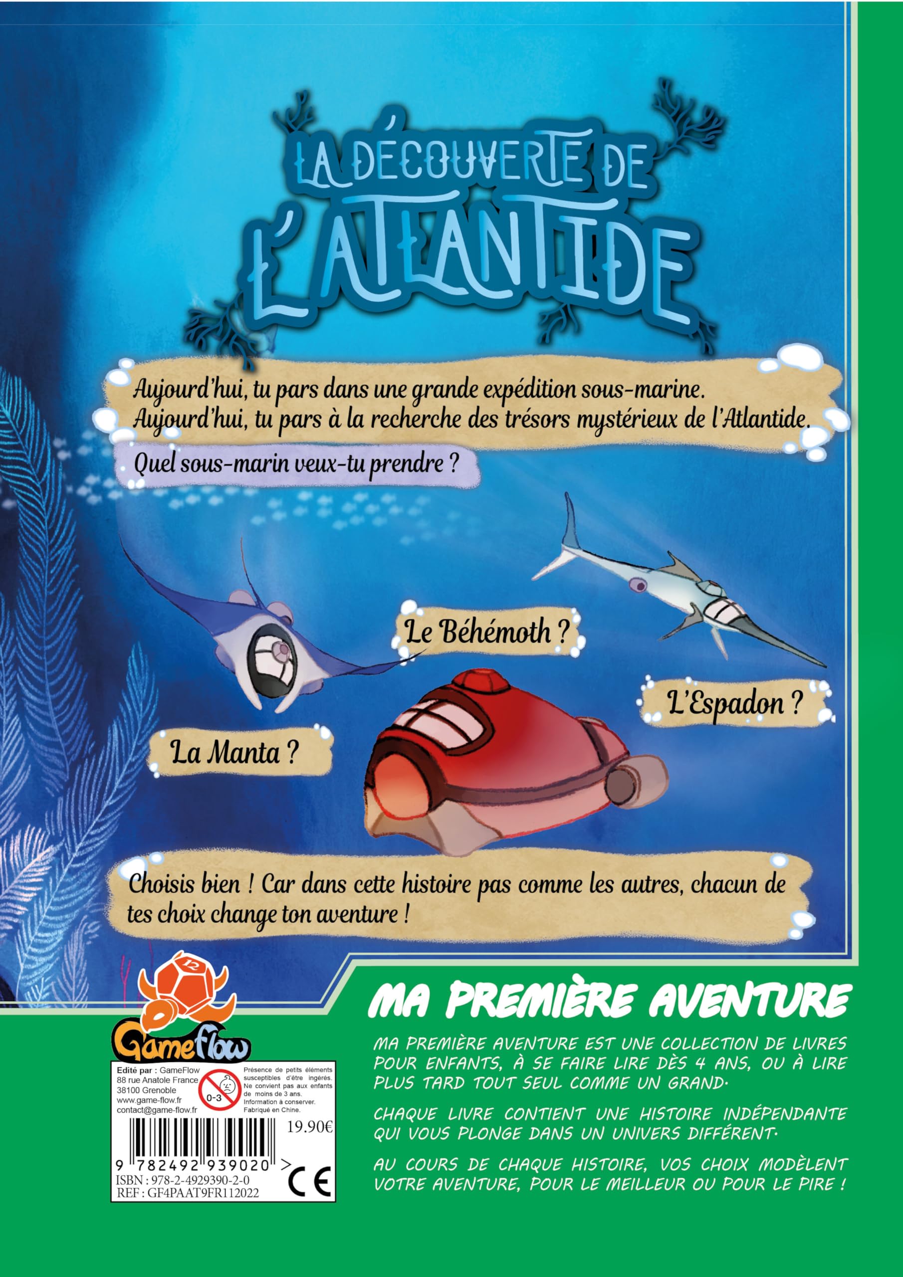 La découverte de l'Atlantide: Ma Première Aventure