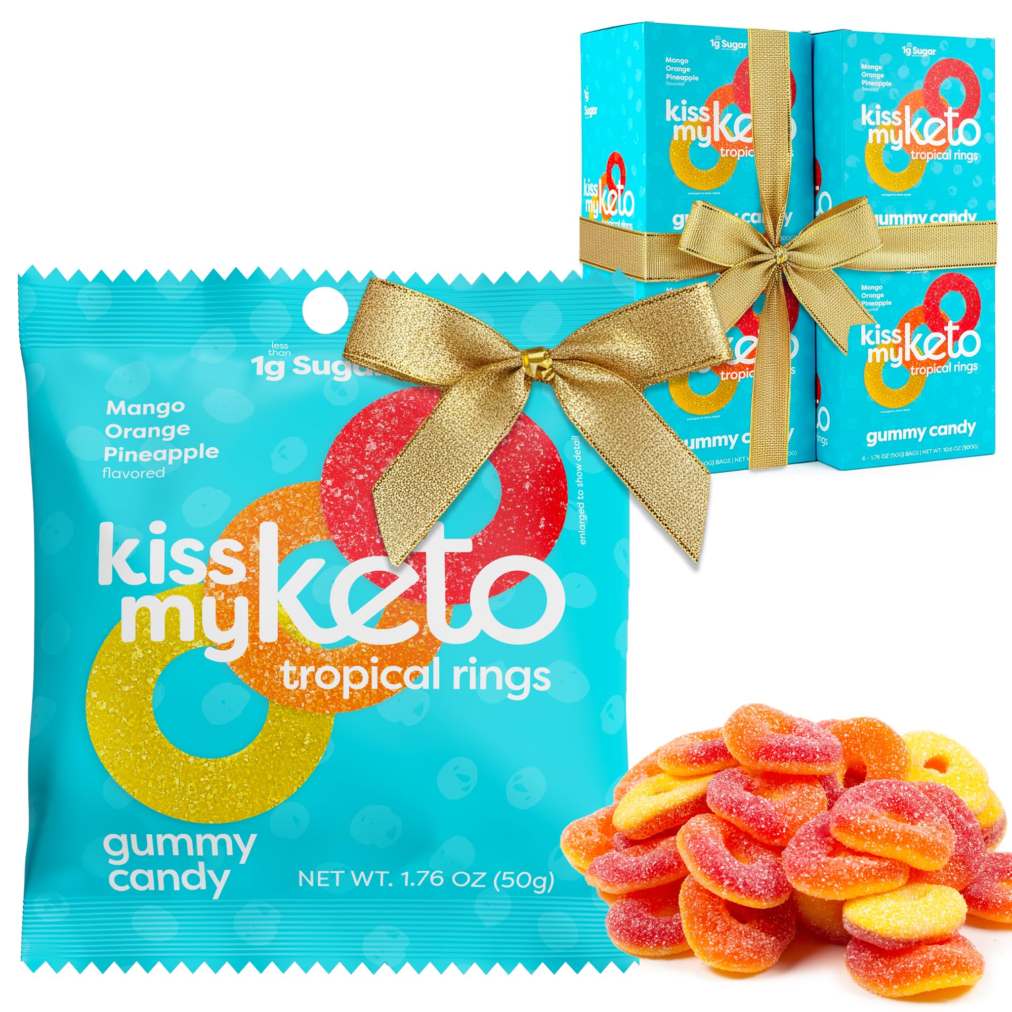 Amazon.com : Kiss My Keto Sugar Free Gummies, Gummy Ring 24-Pack