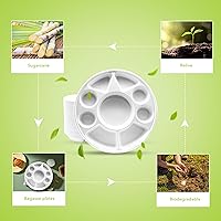 Vista 32 de three leaf 6 COMPARTMENT BAGASSE TRAY 400 Ct. Heavy-Duty- Super Strong- Natural- Eco-Friendly Disposable Bagasse Plates, 100% Biodegradable 6