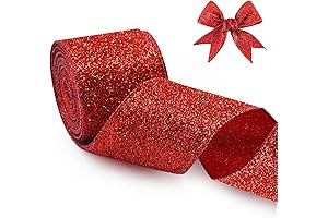 2.5"x10 Yards Xmas Tree Ribbon Garland