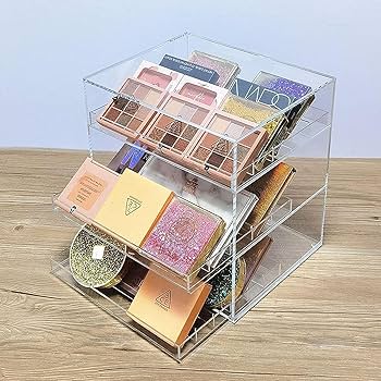 Amazon | アクリル収納ケース ショップ 個人の小物入れ 化粧収納