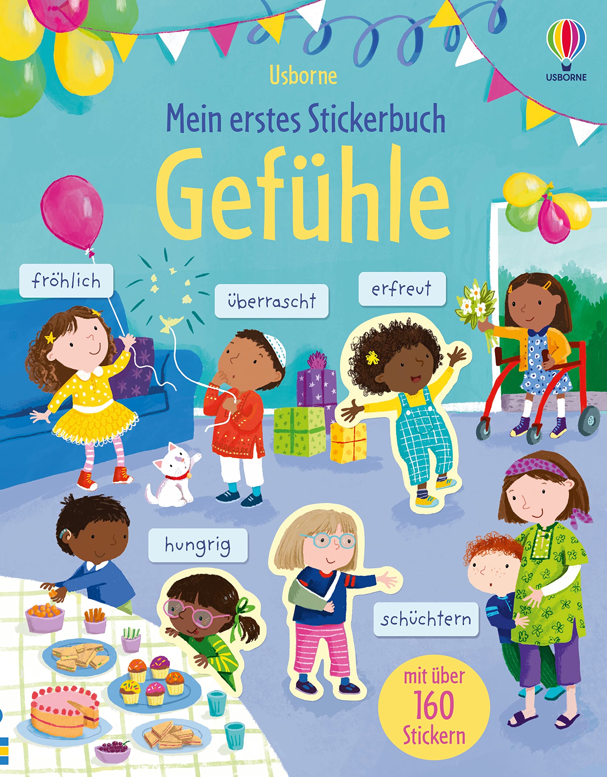 Mein erstes Stickerbuch: Gefühle: mit über 160 Stickern Gefühle und Emotionen entdecken – Stickerheft ab 3 Jahren