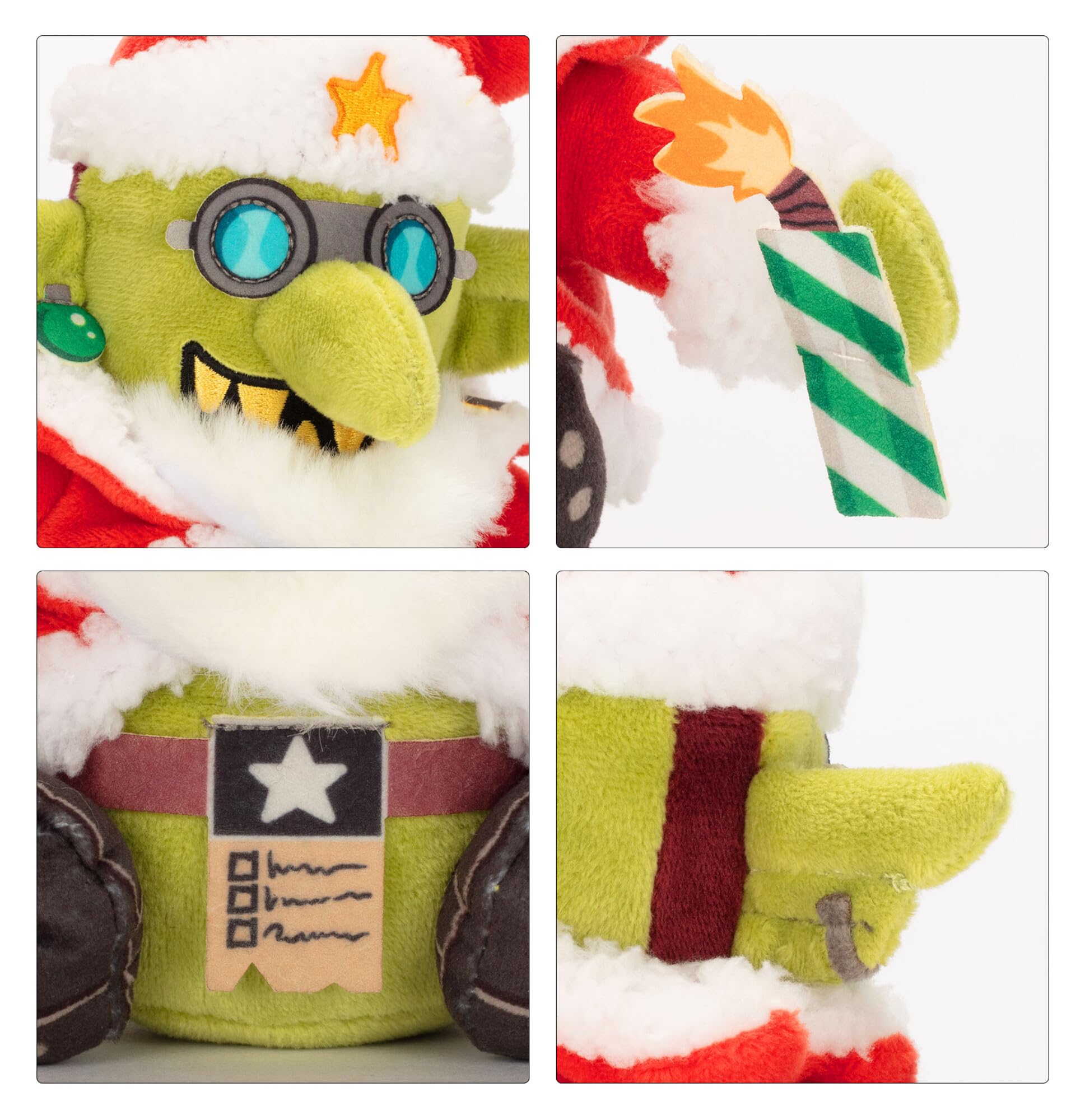 TOMY Warhammer Da Red Gobbo Plush, Collectable Soft Toy for Teens and Adults Warhammer 40,000 Festive Goblin Figure - Image 4
