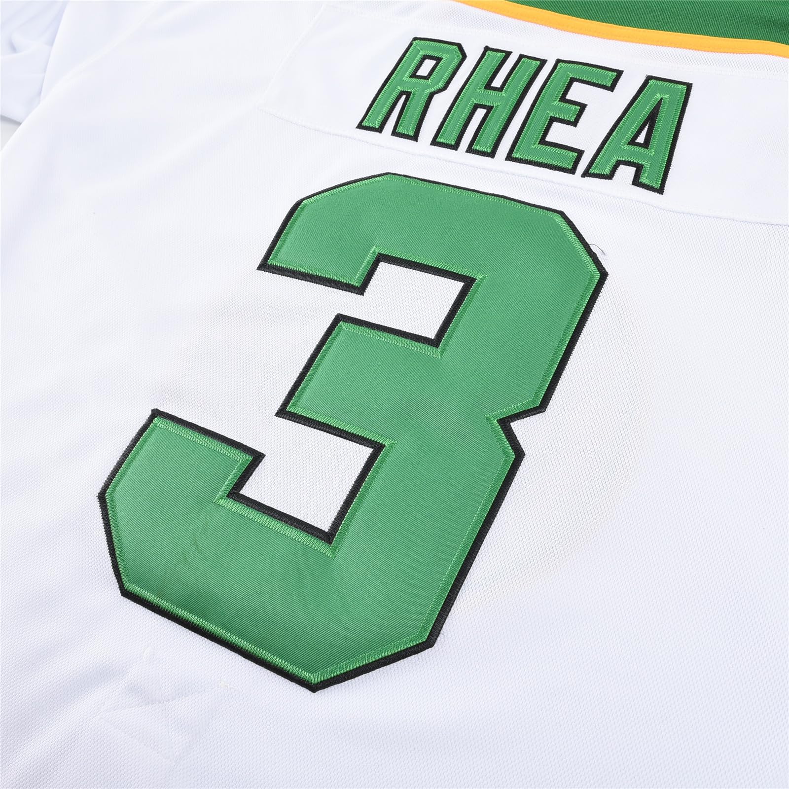 Maillot de hockey sur glace Ross The Boss #3 Rhea pour homme avec écusson EMHL