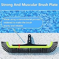 Vista 3 de Sepetrel Upgrade Pool Brush Head for Cleaning Walls,Heavy Duty Inground/Above Ground Swimming Pool Scrub Brushes,Suitable for Various Harsh