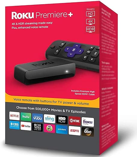 Roku Premiere+ 4K HDR Streaming Player