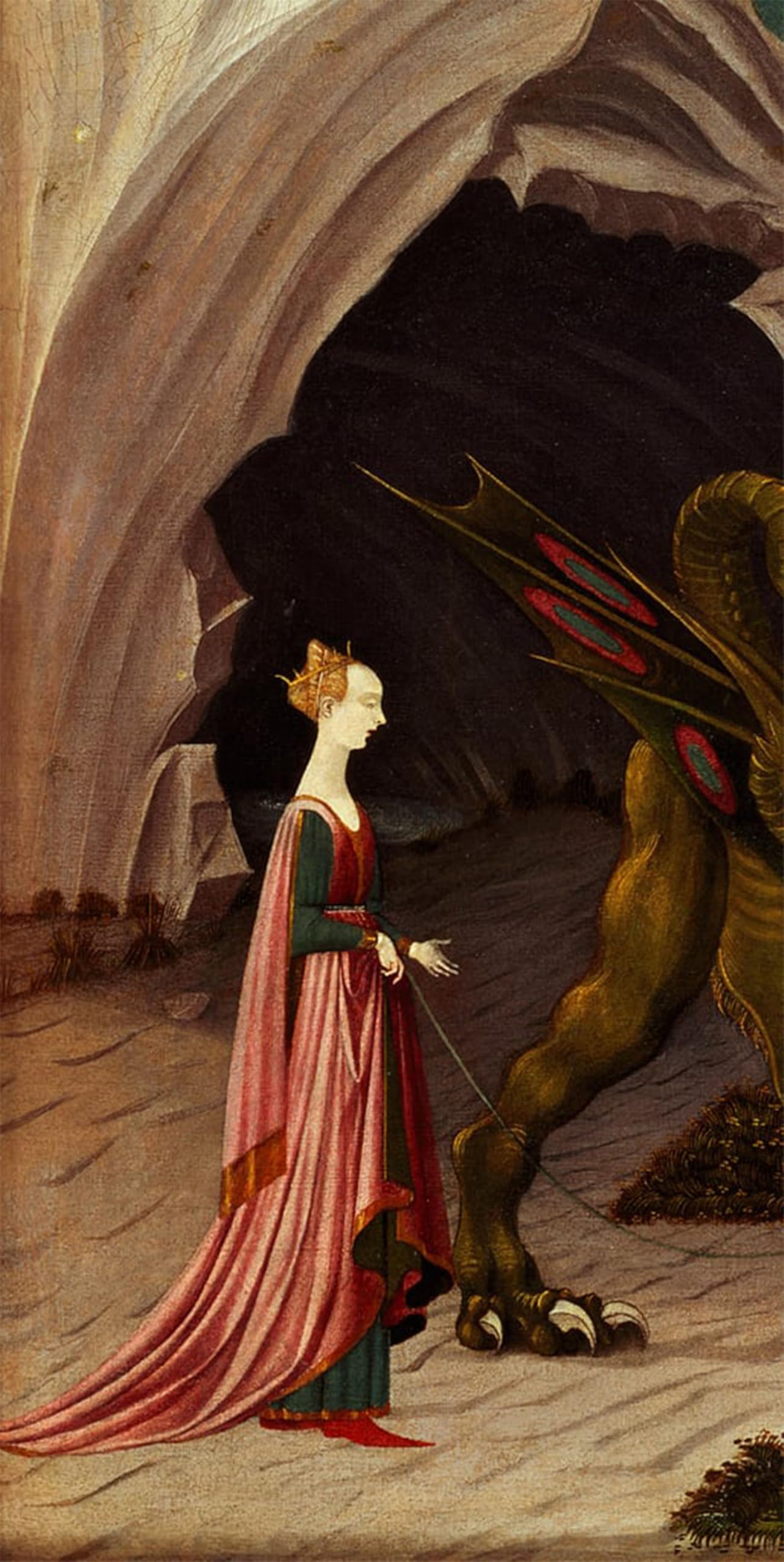 POSTERIIk Vintage Print Pop Art Landscape Artwork St George and the Dragon by Paolo Uccello Art Prints for Office Home Decor 60x90cm