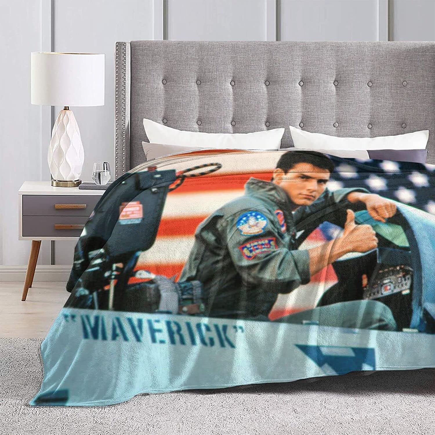 YINGD Comfortable Ultra-Soft Micro Fleece Blanket,Tom Cruise Fleece Blankets for Sofa Bed Travel 200CM X 150CM