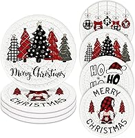 Vista 13 de Posavasos de otoño de Acción de Gracias de Whaline Hojas de arce hechas a mano trenzadas de algodón para bebidas, naranja y amarillo