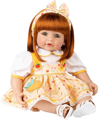 Adora Baby Time Babies, muñeca prémium de 20 pulgadas con pestañas y cara pintadas a mano, aroma a polvo de bebé fresco y ropa extraíble, regalo de