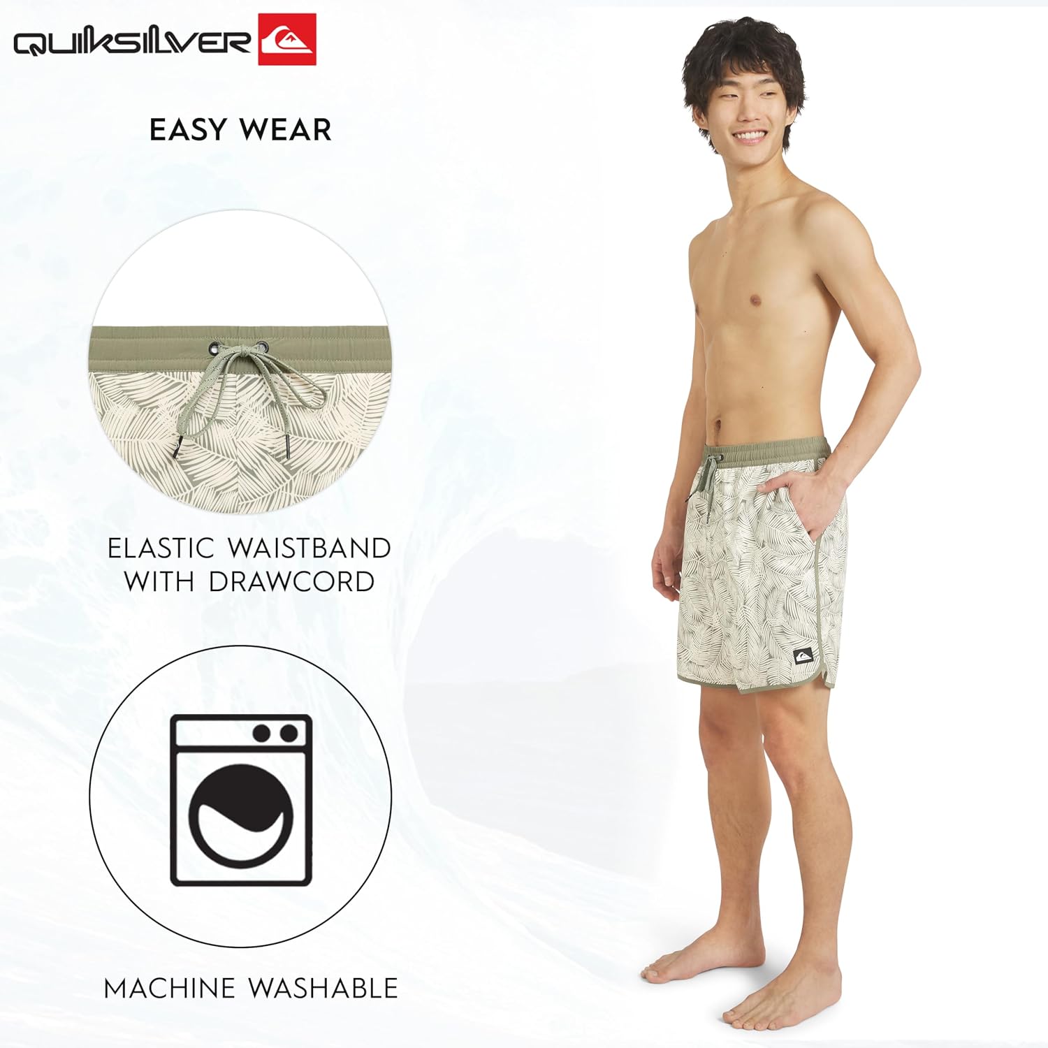 Quiksilver Men's Swimwear Regular Fit Stretchable Comfort Liner Swim Trunks (S-XXL)