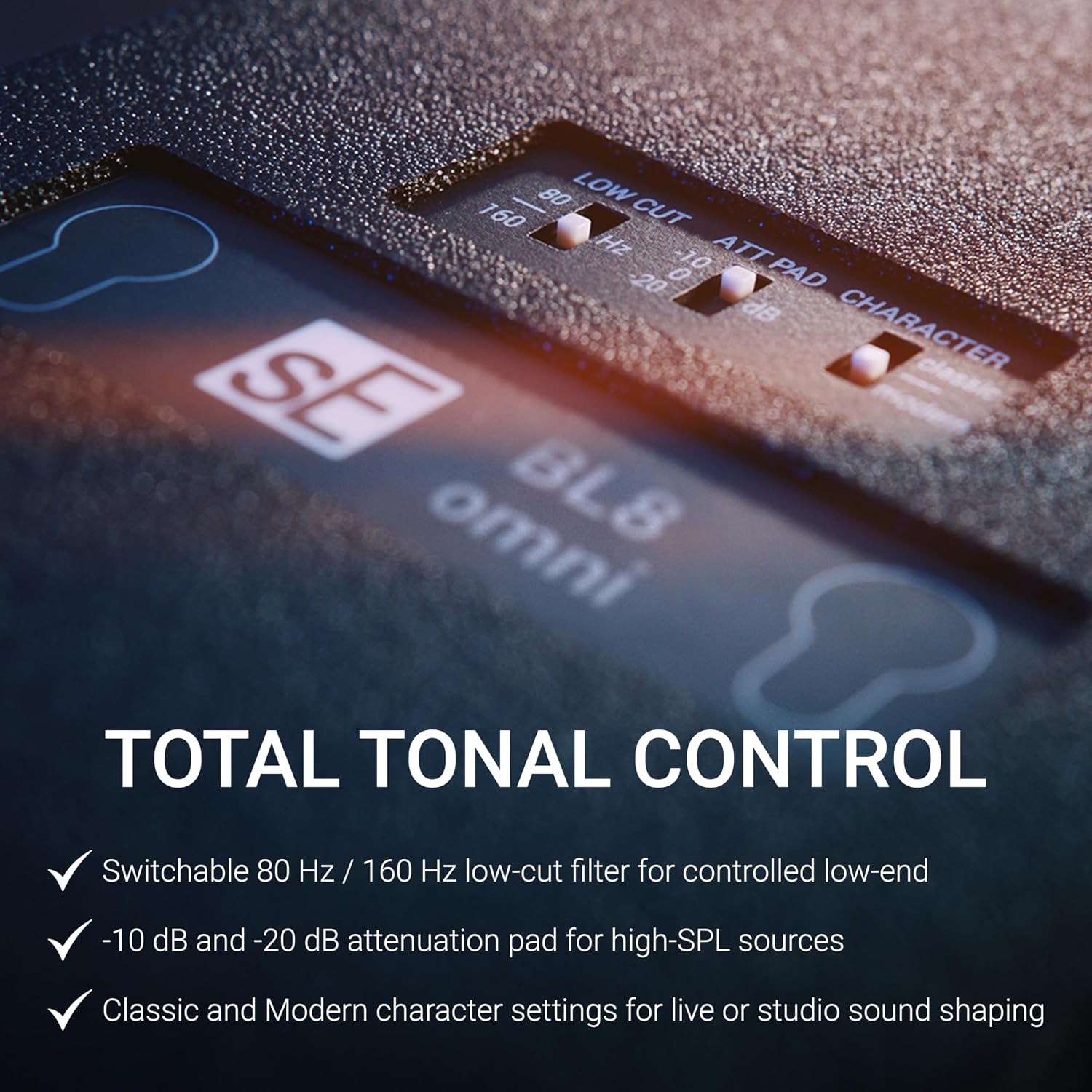 SE ELECTRONICS BL8 Omni Boundary Microphone for Room & Stage Floor Miking, Boardroom Speech, Ambience & More - Professional Boundary Mic with Rugged Build