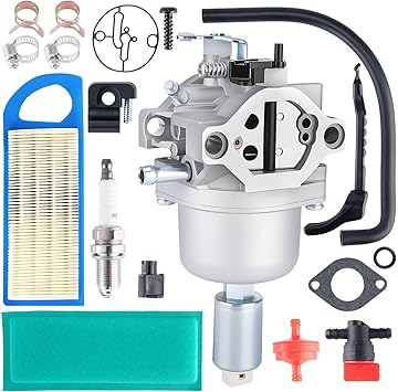 799727 Carburetor Compatible with Briggs & Stratton 799727 698620 794572 14HP 15HP 16HP 17HP 17.5 HP 18HP Intek Engines Lawn Tractor Mower Nikki Carb,with Air Filter kit