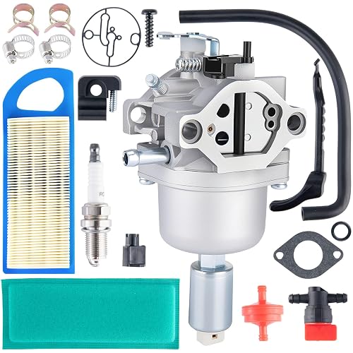 799727 Carburetor Compatible with Briggs & Stratton 799727 698620 794572 14HP 15HP 16HP 17HP 17.5 HP 18HP Intek Engines Lawn Tractor Mower Nikki Carb,with Air Filter kit