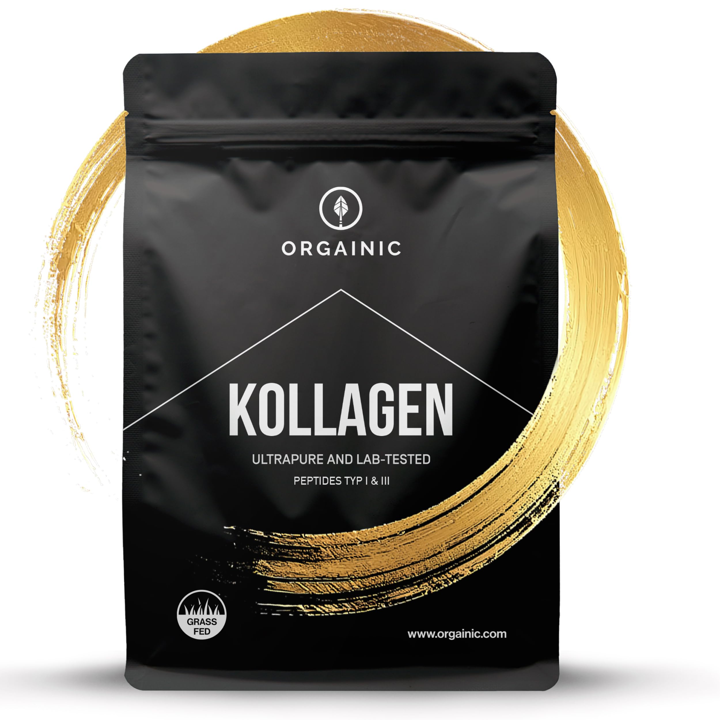 ORGAINIC Collagene in polvere (700 g), allevamento certificato, collagene in polvere, idrolizzato di collagene tipo 1 e 3, buona solubilità, collagene ad alto dosaggio