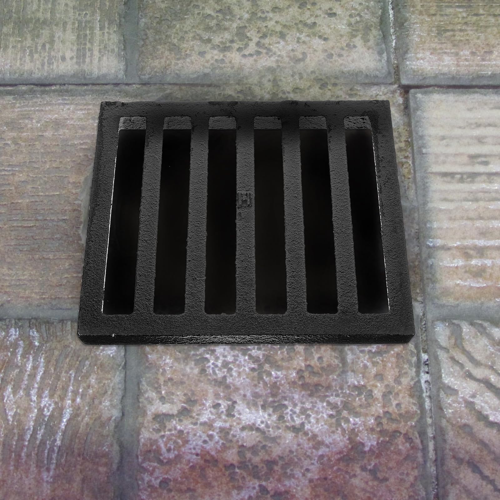 Hemobllo Filtro de Lavabo de Baño Tapa del Filtro del Fregadero Cuadrado de Hierro Negro, Previene Atascos y Asegura Flujo de Agua, para Lavabo de Baño y Ducha