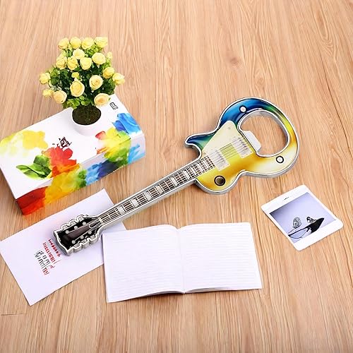 Miniatura 4 de 1 piezaset abridor de botellas, abridores de botellas de cerveza, abridor de botella de cerveza con forma de guitarra, abridor de guitarra, regalo