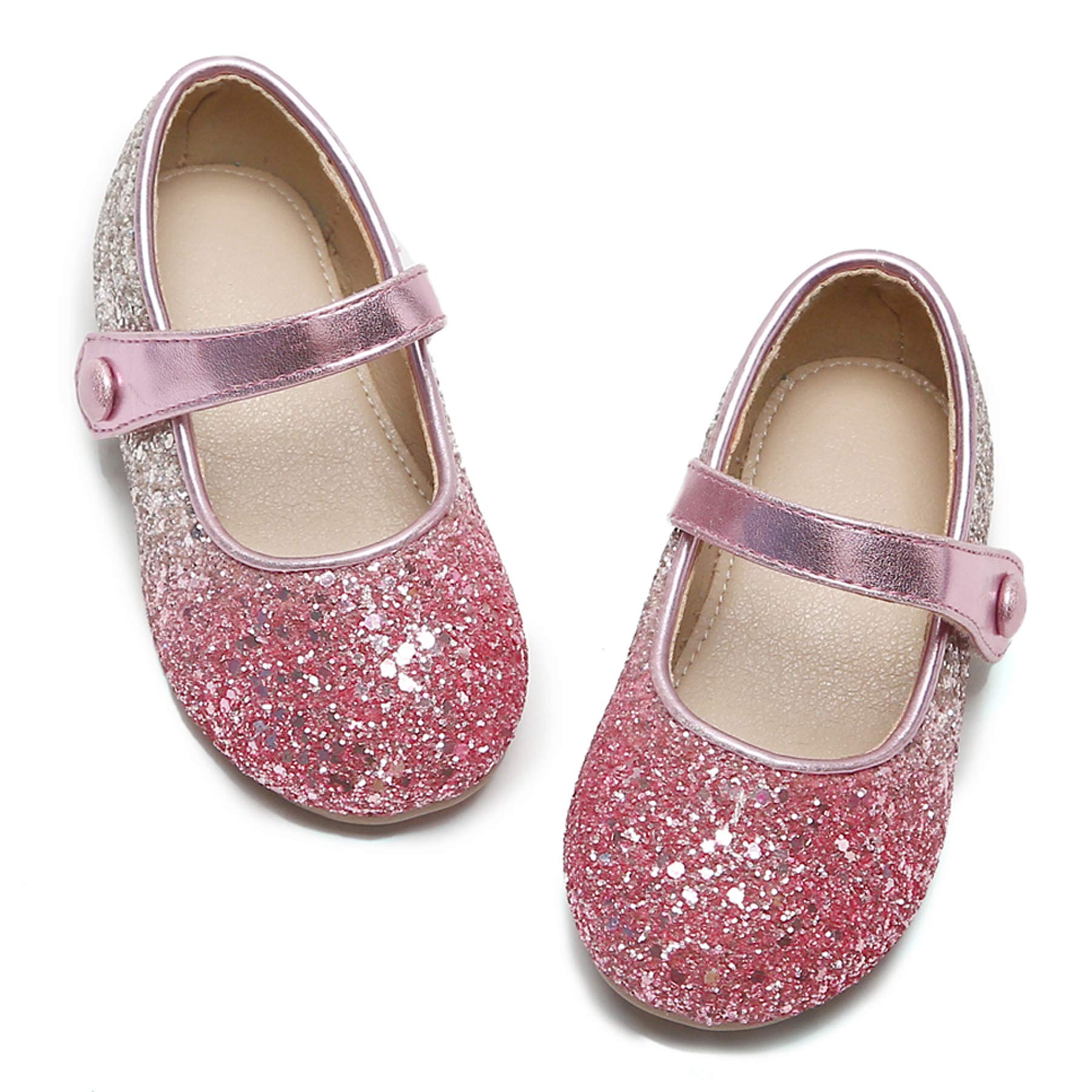 Felix & Flora Toddler Girl Dress Shoes - Flower Girl Ballet Mary Jane Flats Party School Wedding