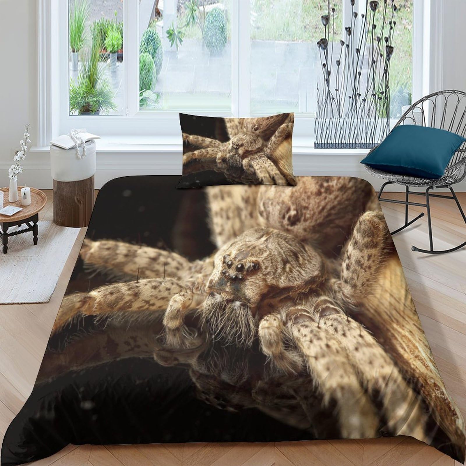 Funda nórdica de araña y reptiles 135x200 para dormitorios temáticos juveniles e infantiles