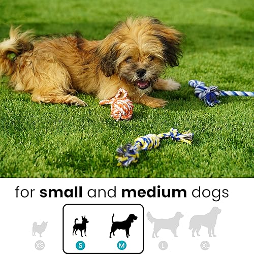Miniatura 2 de Juguetes de cuerda para cachorros pequeños para jugar, masticar la dentición y el aburrimiento, para perros pequeños y de juguete (paquete de 6)