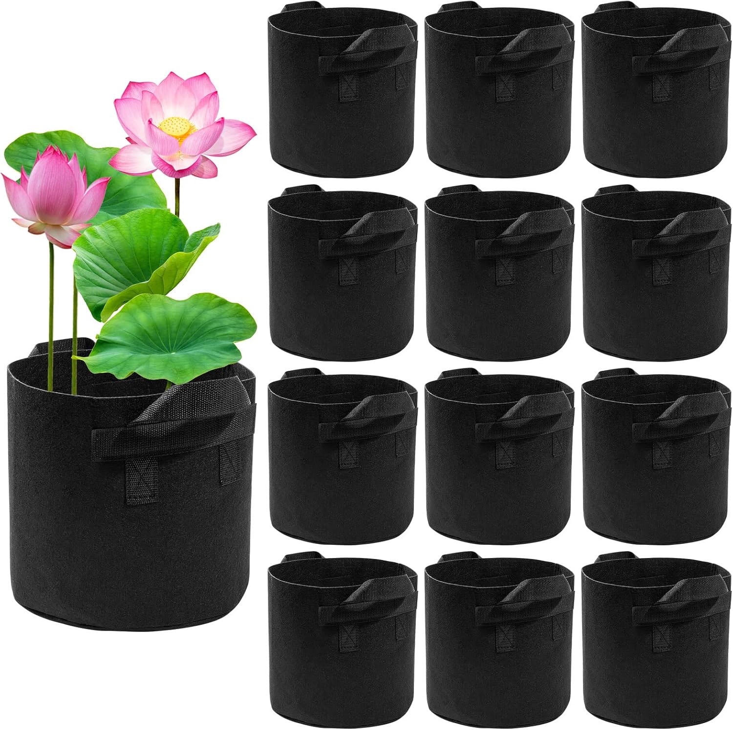 12Pack Lily Plant Pots for Pond, Aquatic Pond Planter for