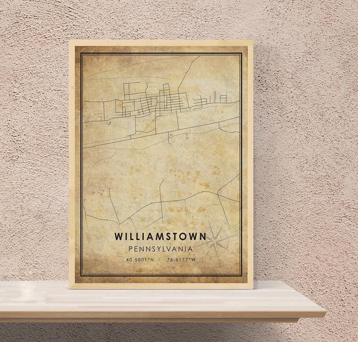 Buy Williamstown Map Poster, Williamstown Map, Pennsylvania Map Wall