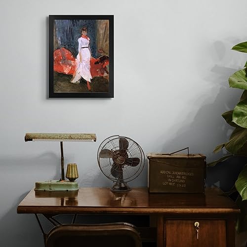 Miniatura 4 de Arreglo de cabaña perdida en rosa, rojo y morado de James Abbott Whistler  Impresión en marco plano negro  Reproducción de pintura de obras de arte