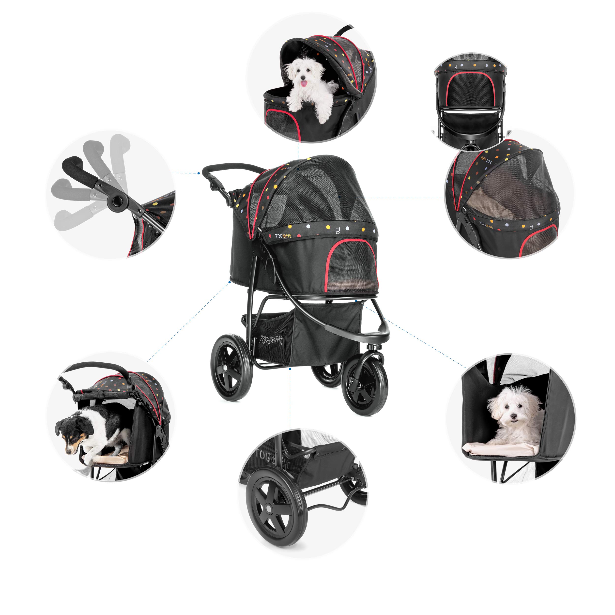 twin pet stroller