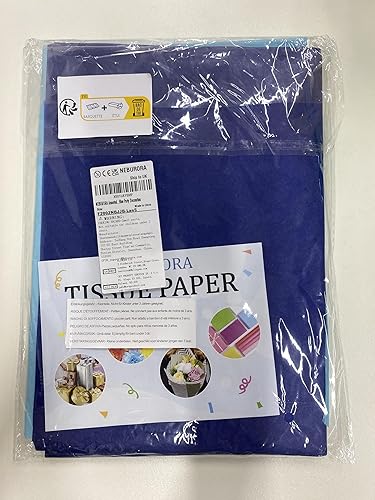 Miniatura 8 de NEBURORA Juego de 60 hojas de papel de regalo azul surtido, 3 colores para regalos de bricolaje, embalaje de Pascua, baby shower, cumpleaños, boda,