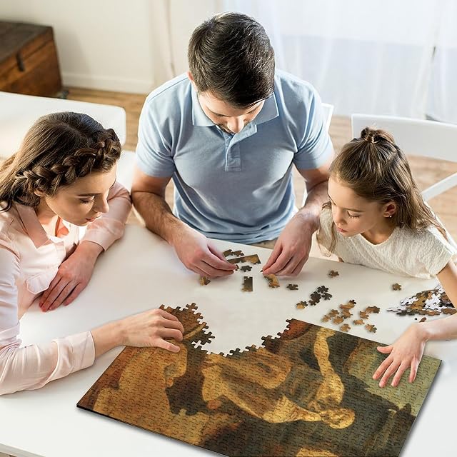 Foto 6 de 7 de Da Vinci Puzzles para Adultos, Saint Jerome Puzzle De Madera De 1000 Piezas Pinturas Mundialmente Famosas…