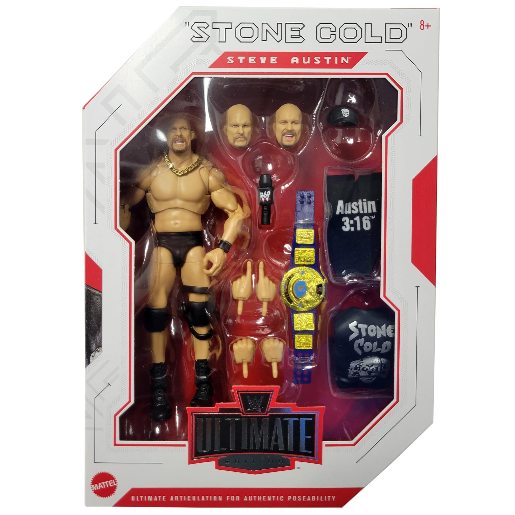 WWE Stone Cold Steve Austin フィギュア Amazon.com: Mattel WWE “Stone Cold” Steve Austin Action