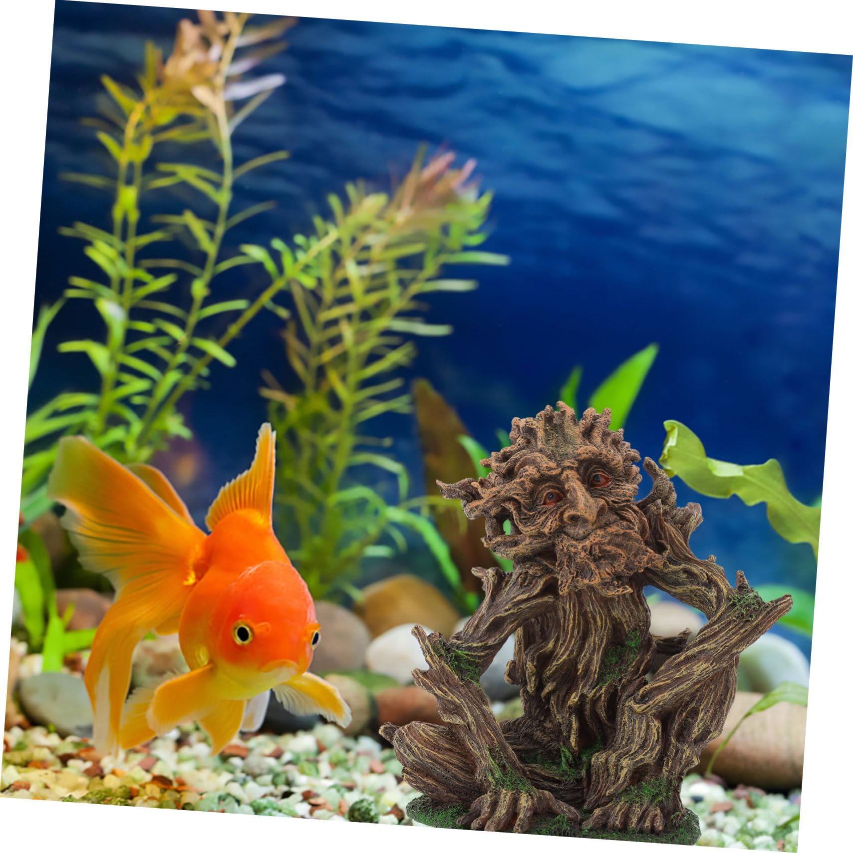 YARNOW 2 Pièces Aquarium Aménagement Paysager Arbre Homme Grands Ornements D'aquarium Aquariums Décorations De Statue d'arbre D'aquarium Décoration De Crâne D'aquarium Sable Cacher Résine