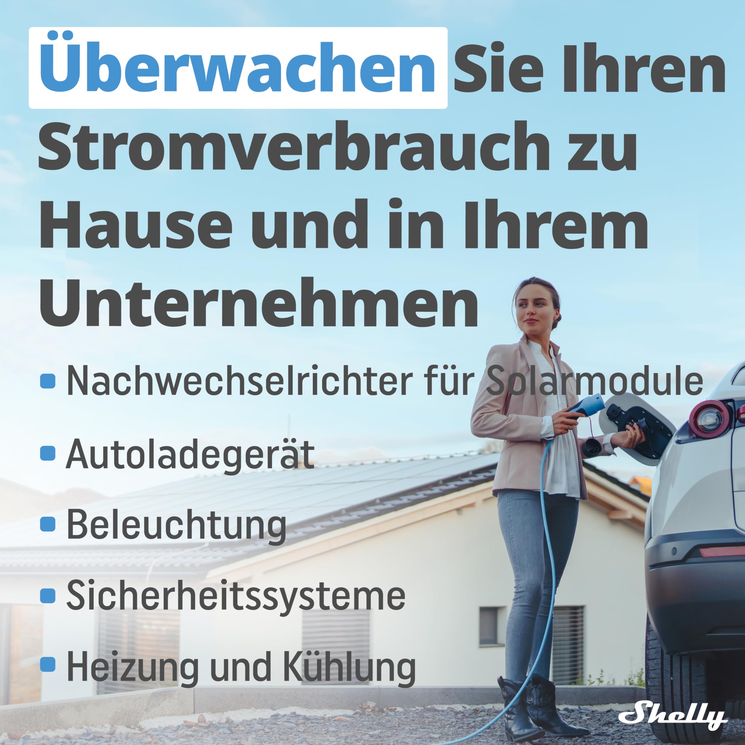 Shelly 3EM | Wlan-gesteuerter intelligenter 3 Kanal Relaisschalter mit Energiemessung und Schützsteuerung | Alexa & Google Home kompatibel | iOS Android App | Kein Hub erforderlich | Stromüberwachung