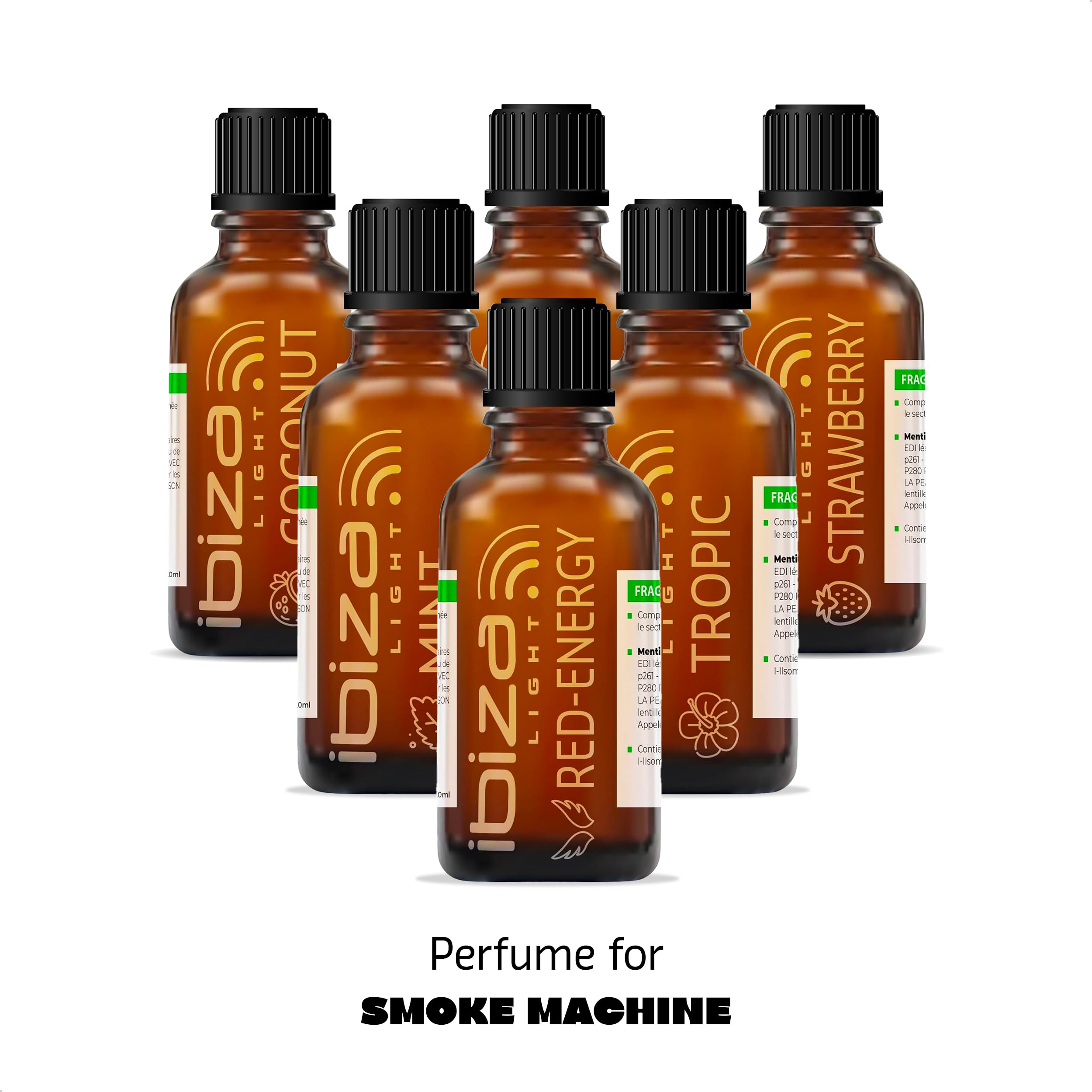 Ibiza - SMOKE-SBERRY - Fragancia para máquinas de humo - Aroma fresa