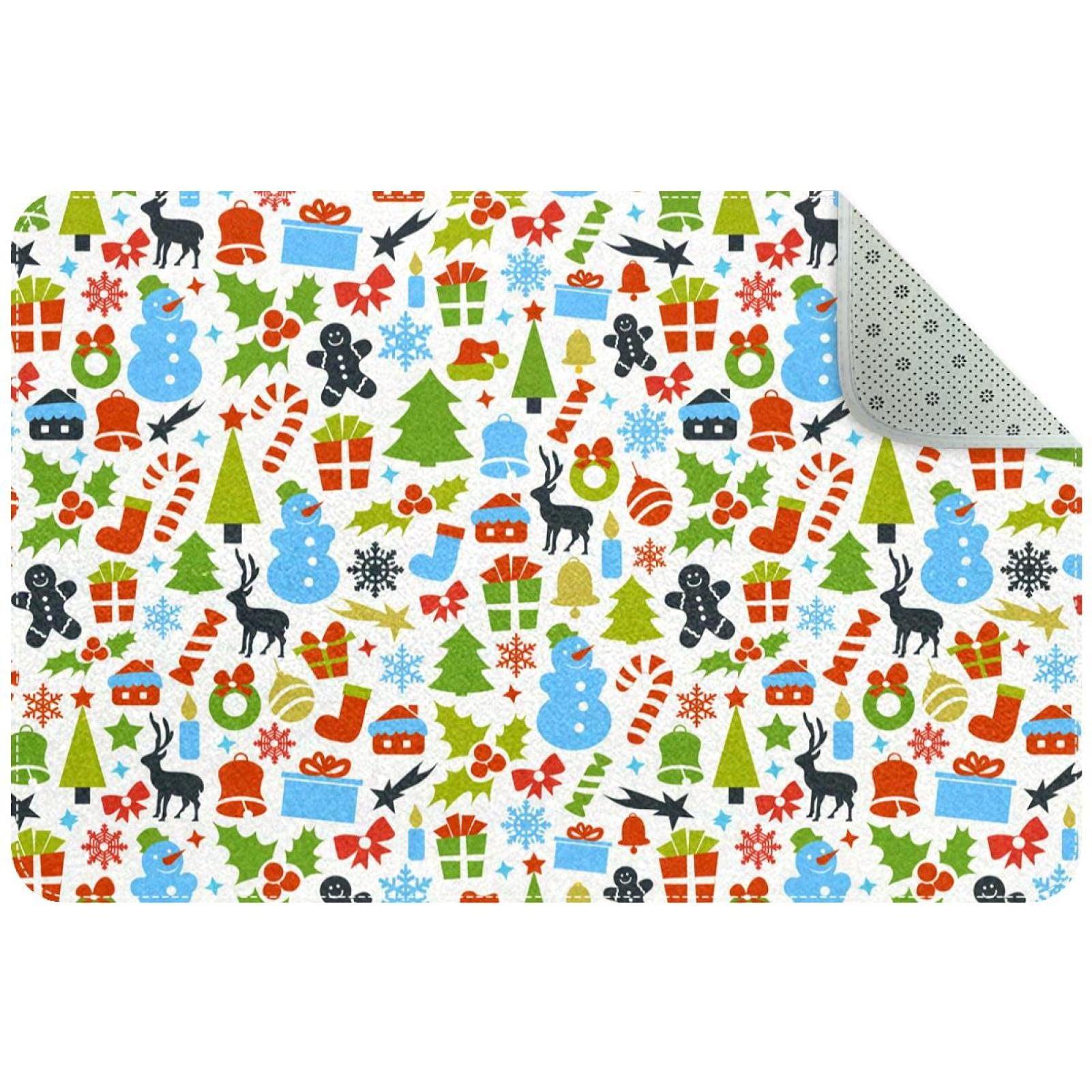 Paillasson de Noël doux pour couloir et entrée chaleureuse lors des fêtes de fin d'année
