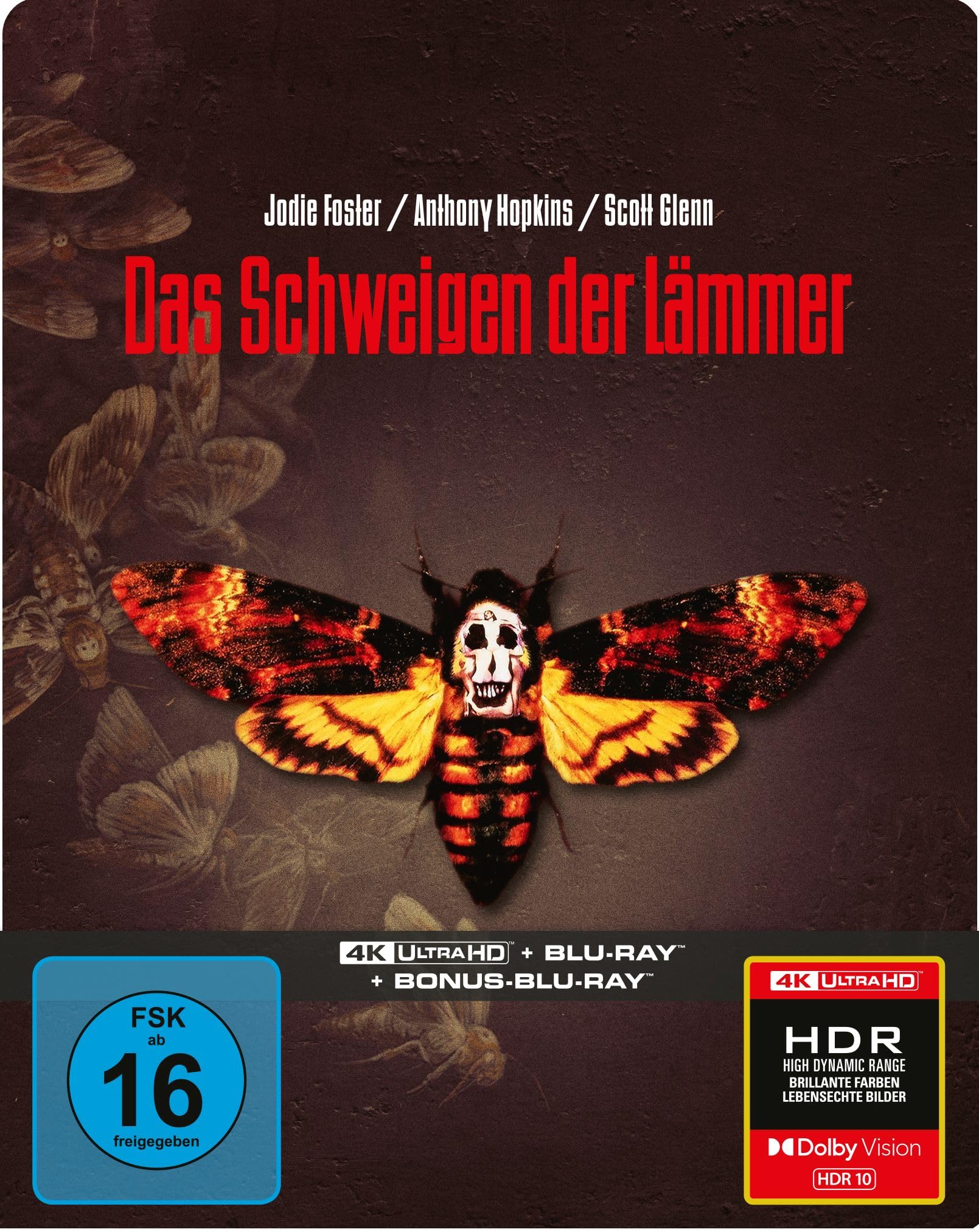Das Schweigen der Lämmer - Limitiertes SteelBook (4K Ultra HD+Blu-ray+Bonus-Blu-ray)