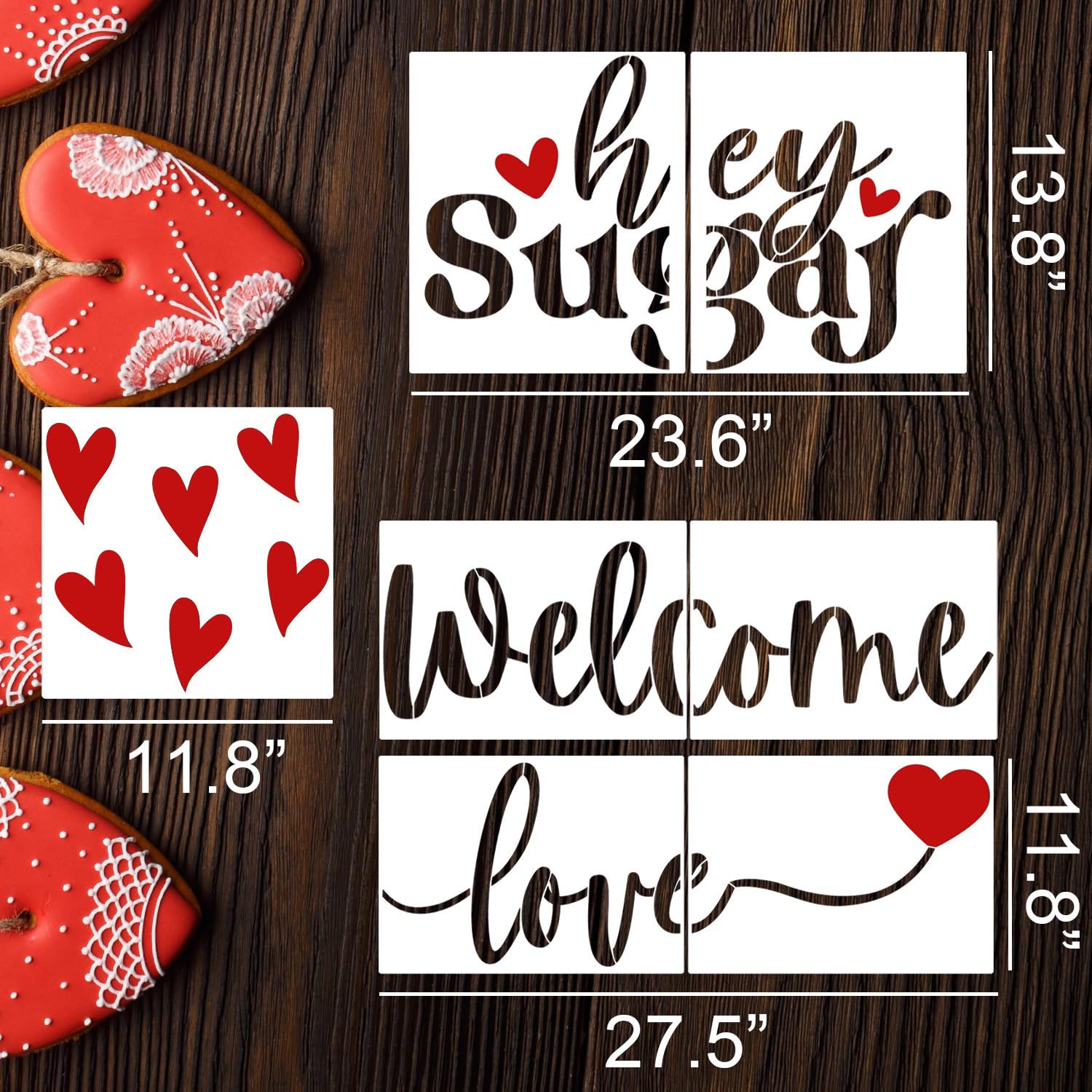 Amazon.com: Valentine's Day Stencils for Doormats 27.5” Reusable Welcome Love Heart Stencil Hey Sugar Drawing Templates for Painting on Doormat Wood Fabrics amazon-com-valentine-s-day-stencils-for-doormats-27-5-reusable-welcome-love-heart-stencil-hey-sugar-drawing-templates-for-painting-on-doormat-wood-fabrics