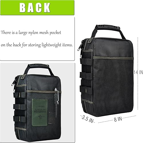 Miniatura 3 de Pequeña bolsa de herramientasorganizador de bolsa, medidor  EDCbolsa de herramientas compacta. Paño Oxford pesado y cremallera grande, adecuado para