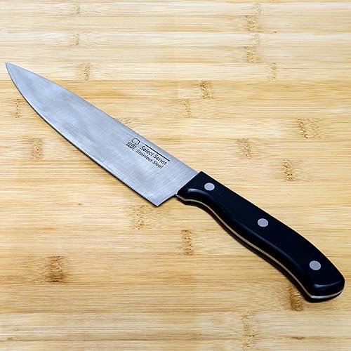 Miniatura 3 de Chef Craft Select - Cuchillo de chef, hoja de 8 pulgadas de 13 pulgadas de largo, acero inoxidablenegro