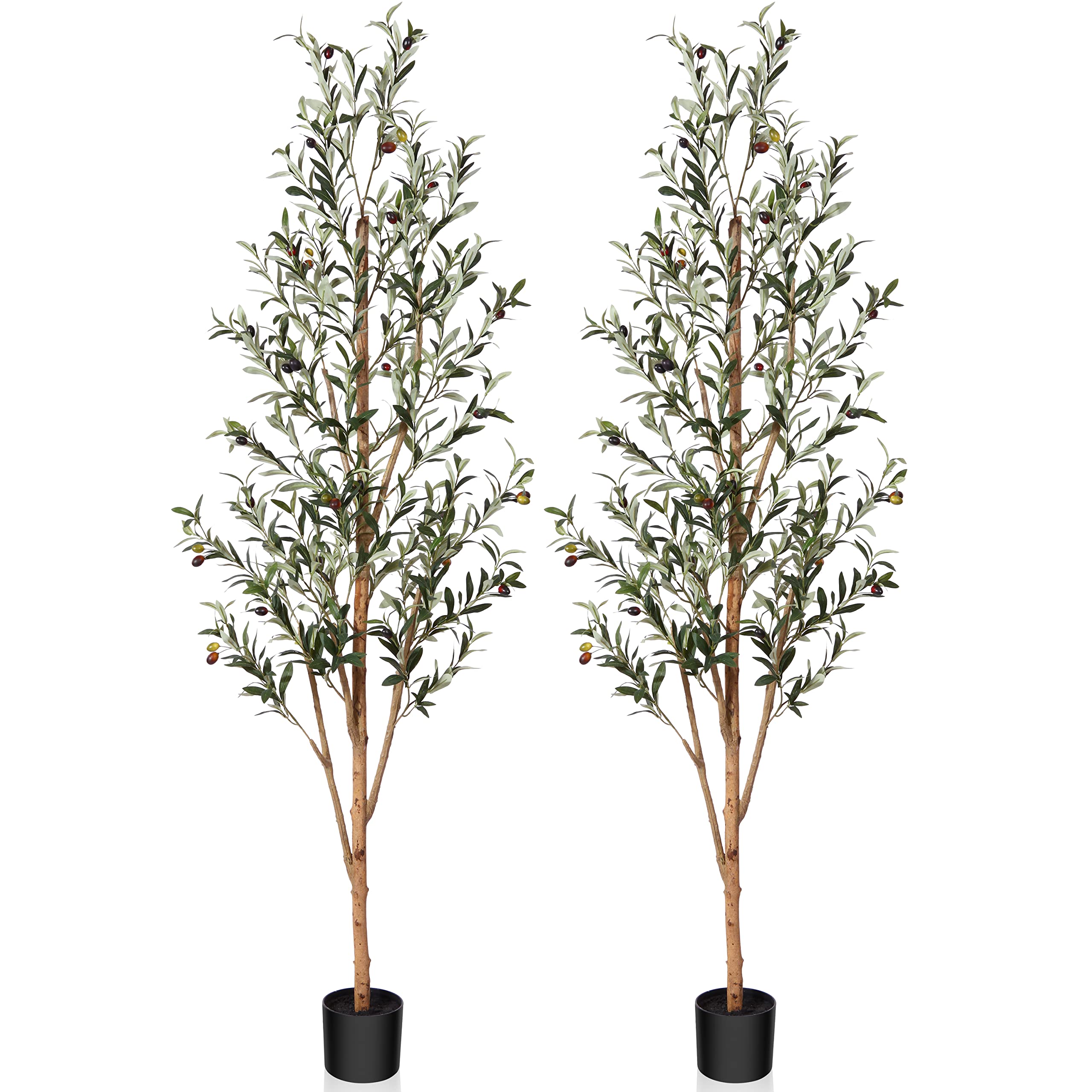 Kazeila Artificial Olive Tree 6FT Tall Faux Silk Plant for Home Office
