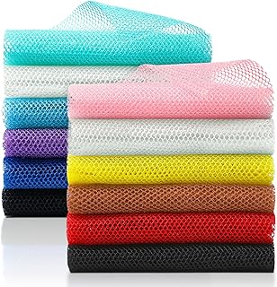 Preboun 12 Pieces African Net African Exfoliating Net Nylon Exfoliating Body Scrubber Exfoliating Washcloth Stretch African Bath Sponge Skin Wash Smoother for Women Daily Use Shower Back, 10 Colors