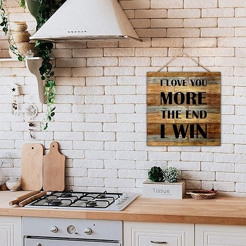 Vista 43 de Durx-litecrete ra de Campo para parejas, con tema de Aniversario con Texto en I Fucking Love You Love, arte para colgar en la pared, placa