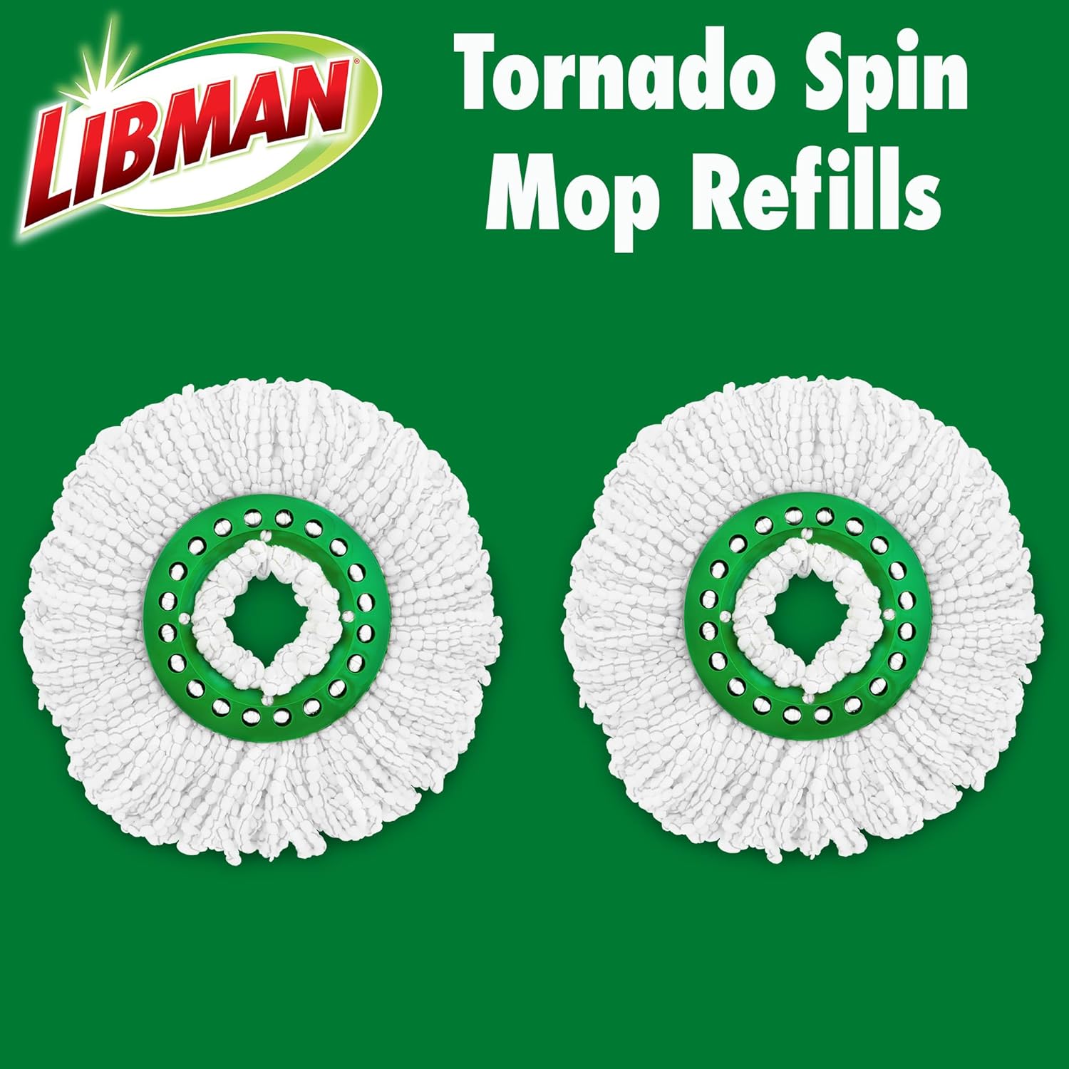 Libman Tornado Spin Mop Refills - Case of 2