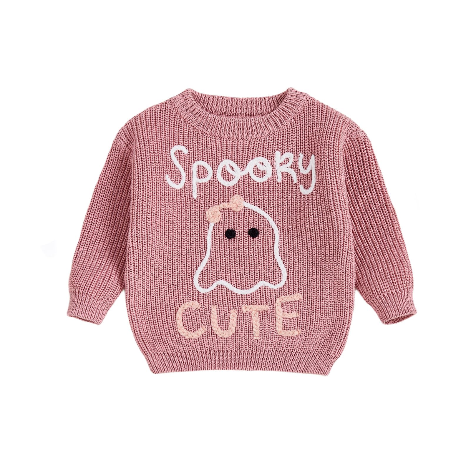 LSFYSZD Toddler Baby Girls Boys Halloween Pumpkin Sweaters Long Sleeve Crew Neck Winter Warm Knitwear Pullover Jumpers Top — view 14