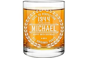 Personalized 80th Birthday Whiskey Glass: A Classic Touch for a Milestone Celebration