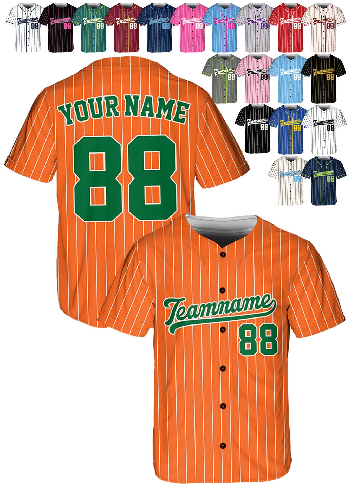 Custom Baseball Jerseys - Personalized Baseball Shirts for Men, Women, Boys, and Girls - Add Your Name, Number, Logo